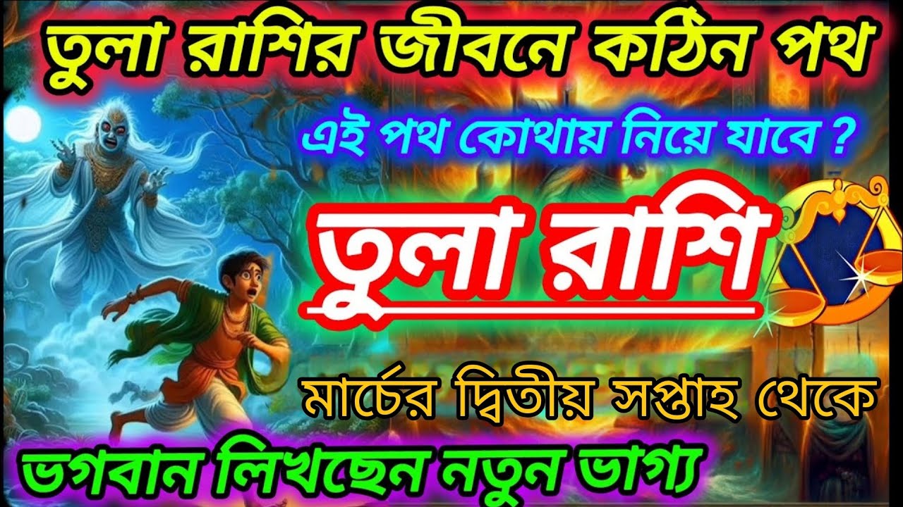 তুলা রাশি মার্চ ২০২৬ 🔥 জীবনের কঠিন পথ পেরিয়ে আসছে বড় সাফল্য ও সৌভাগ্য!#astrology 