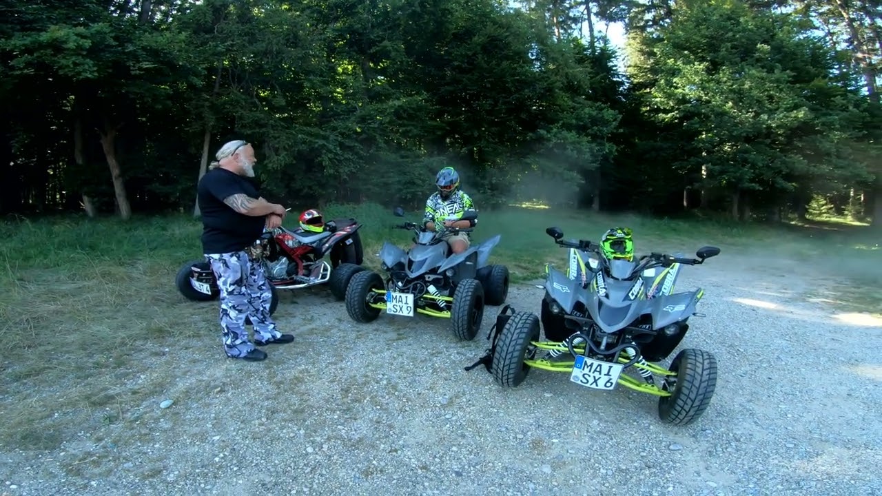 2 Aeon Cobra 420 SX & Yamaha Raptor 700, Polizei macht Auge :D