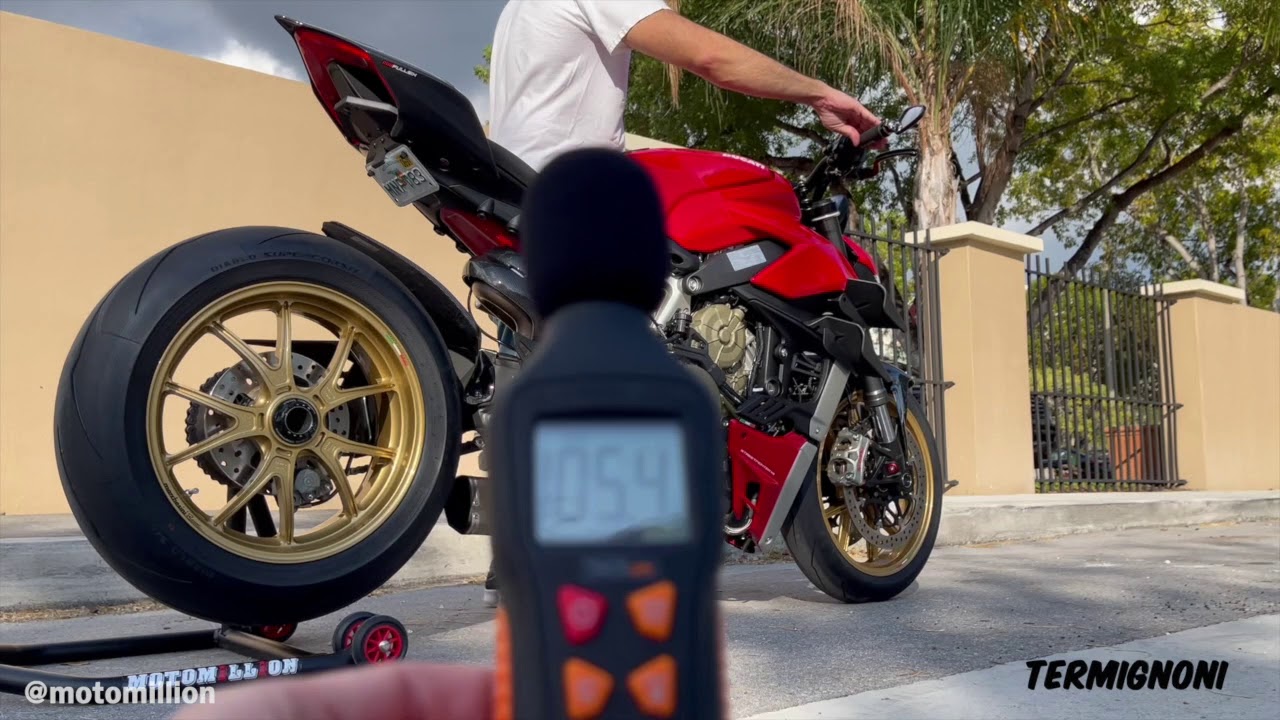 Termignoni Slip On Exhaust Streetfighter V4 Reving Sound | Motomillion