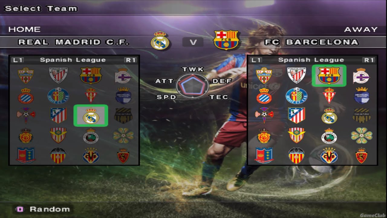 Winning Eleven 2011 PS2 - Real Madrid VS Barcelona - Gameplay - PCSX2