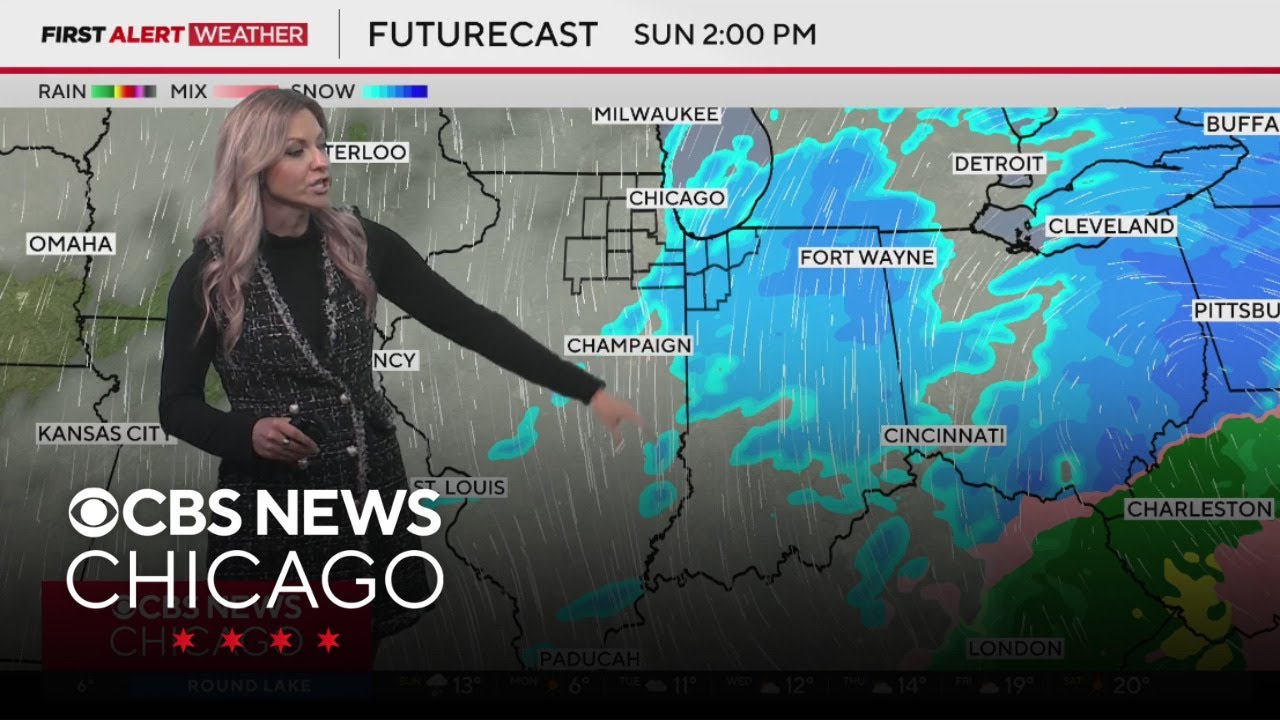 Snow to fall through Sunday morning in Chicago area