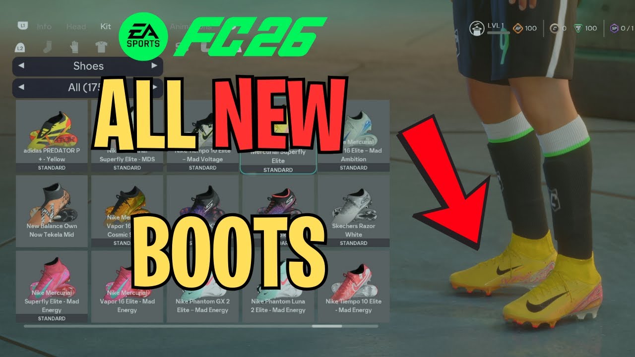 EA Sports FC 26 -  All NEW Boots (170+ Boots)
