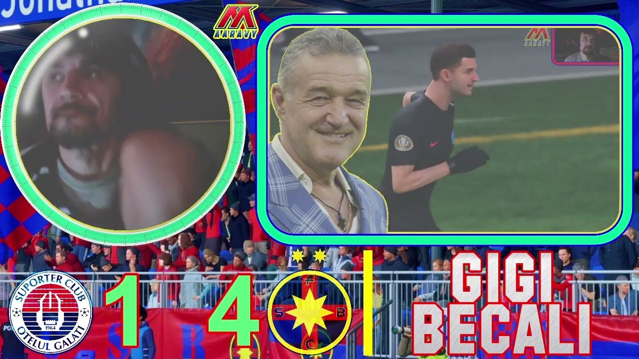 Gigi Becali extrem de fericit si multumit pentru rezultatul dintre Otelul Galati vs FCSB 1-4