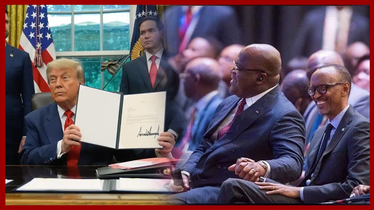 TRUMP YASUBITSE INAMA YARI GUHURIZAMO P. KAGAME NA TSHISEKEDI | IMPAMVU ZABITEYE N'ICYO BIVUZE