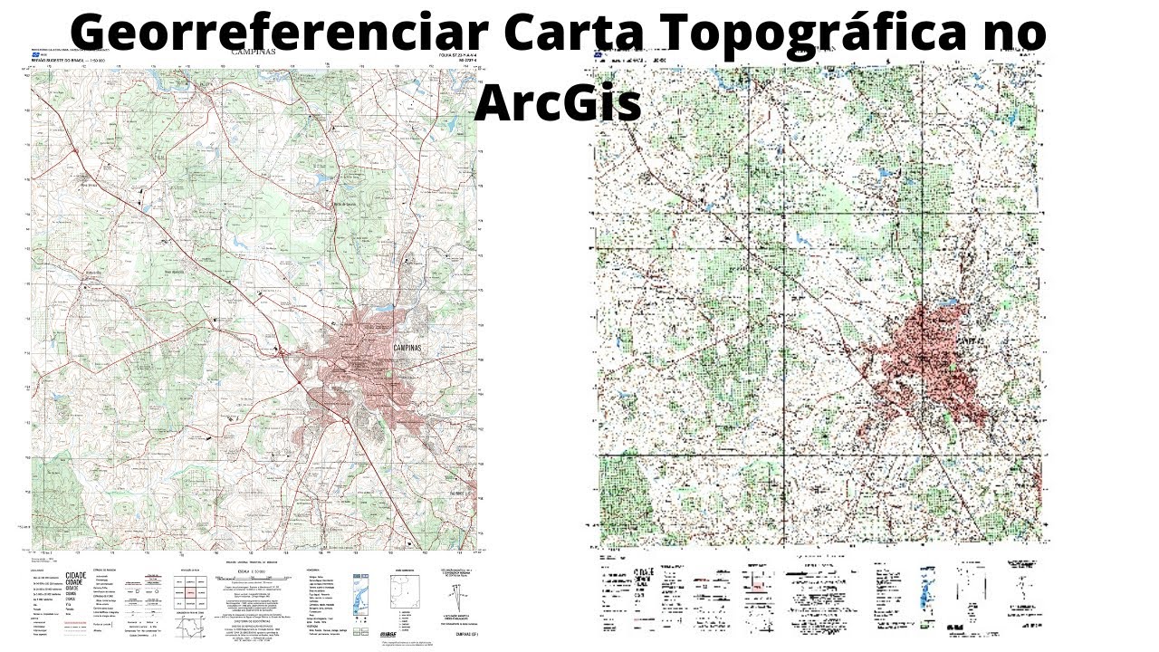 Georreferenciar Carta Topográfica no ArcGis