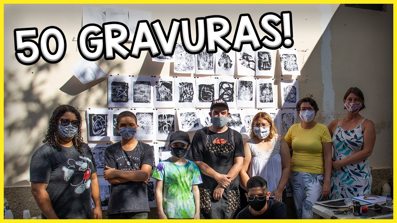 Criamos uma GRANDE obra de arte com 50 gravuras, confira!!