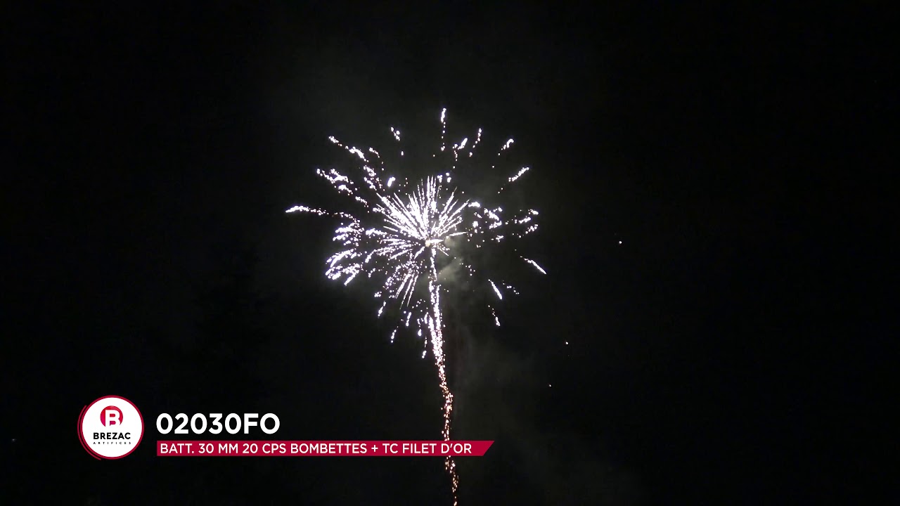 02030FO - BATT. 30 MM 20 CPS BOMBETTES + TC FILET D'OR