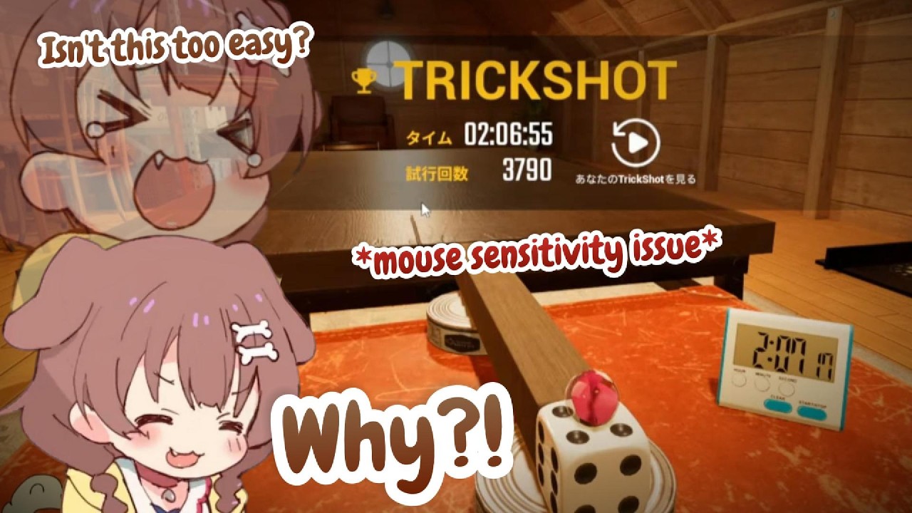 A One in A Million Korone's Trickshot Chance Comedy Timing as Well 【Inugami Korone】