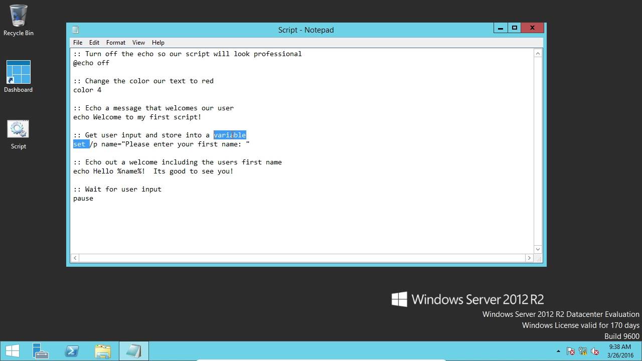 Batch Scripts 101 - ServerAcademy.com