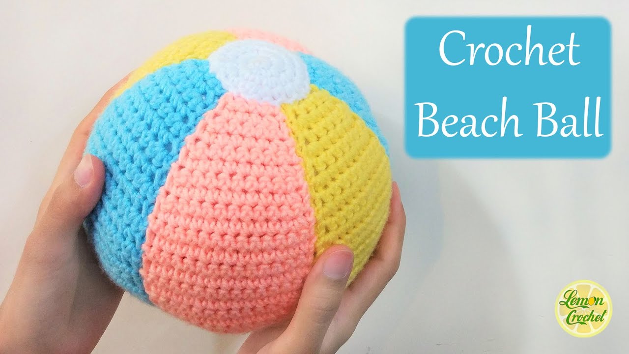 How to Crochet Beach Ball | Crochet Tutorial for Beginners | Lemon Crochet🍋