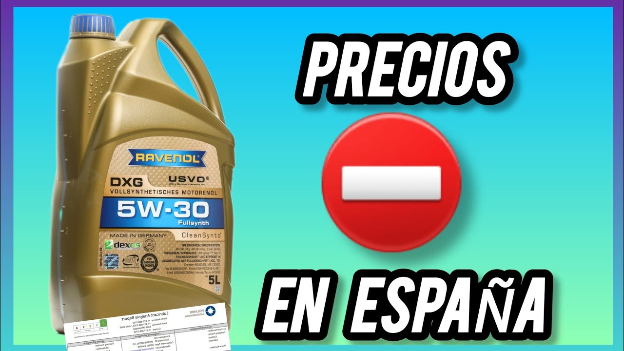 Aceite motor Ravenol DXG 5w30 Api SP [análisis de laboratorio]