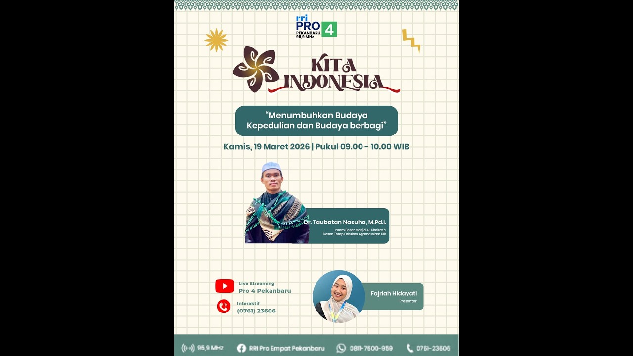 OBROLAN KITA INDONESIA PRO 4 PEKANBARU EDISI RABU 13 MARET 2026