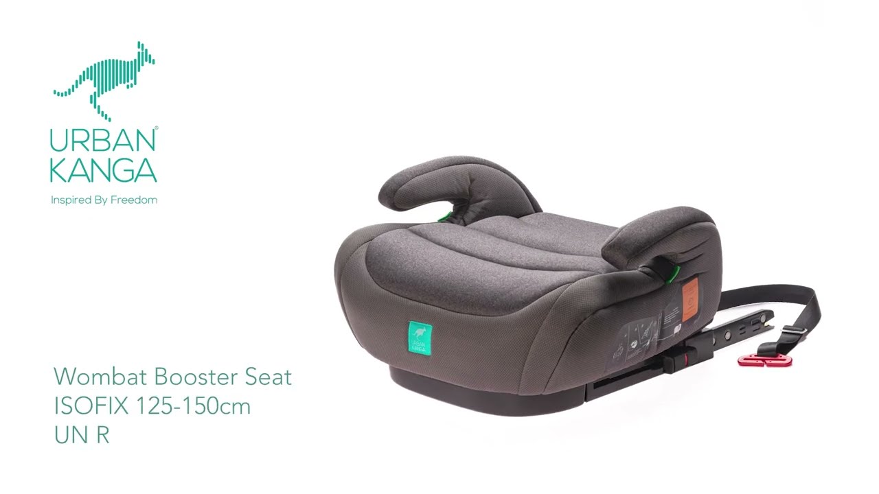Urban Kanga Wombat Isofix Booster Seat 125-150 cm Installation Video