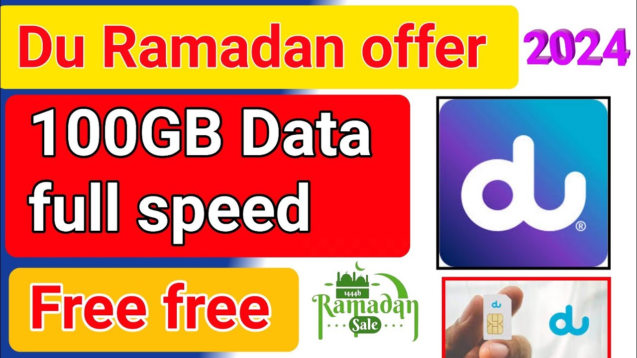 Ramadan offer free Data | du Ramadan offer free 100GB Data | how to activate du Ramadan free data