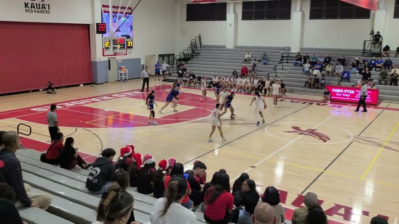 Kaua'i HS vs Waimea HS girls basketball 2nd half 12/9/25 