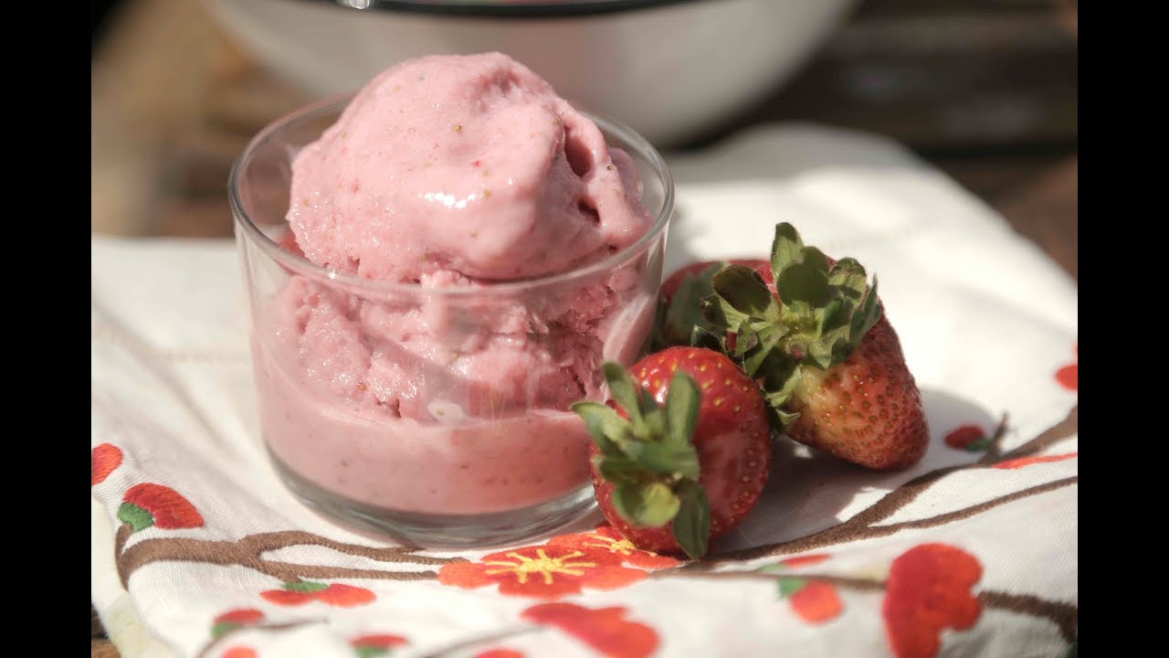 Helado de fresa - Recetas de helado - Recetas de postres fáciles - Como se cultivan las fresas