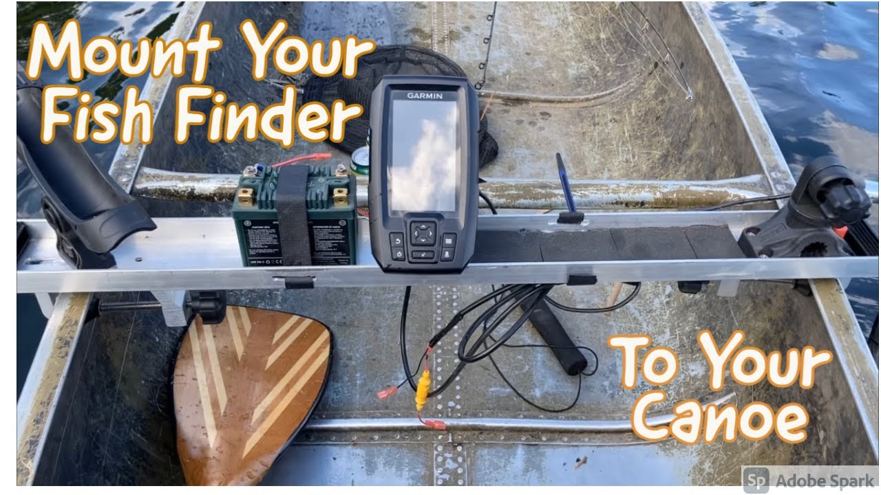Canoe Depth Finder Mount, Garmin Striker 4