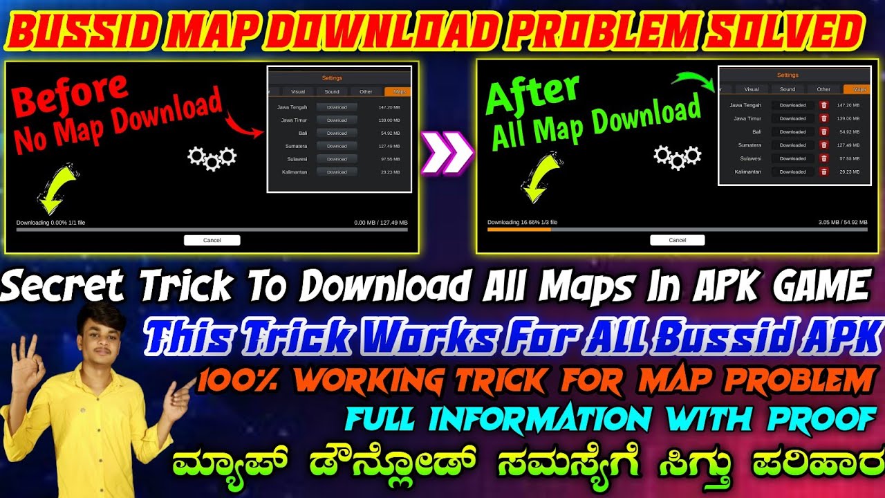 BUSSID MAP DOWNLOAD PROBLEM SOLUTION IN KANNADA 🤩 BUSSID APK MAP NOT DOWNLOAD PROBLEM SOLVED BY CGK