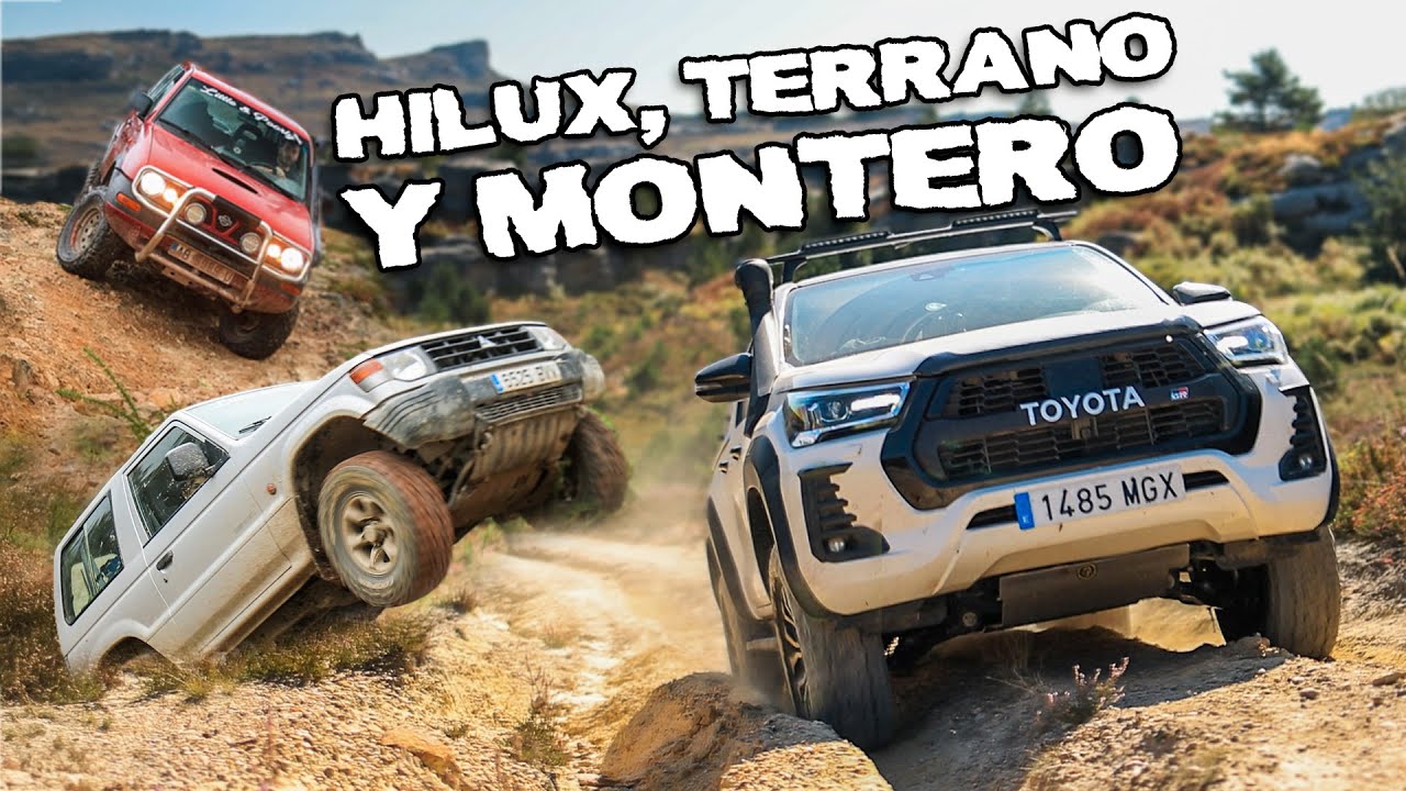 Toyota HILUX GR, Hyundai GALLOPER y Nissan TERRANO de Ruta OFF ROAD