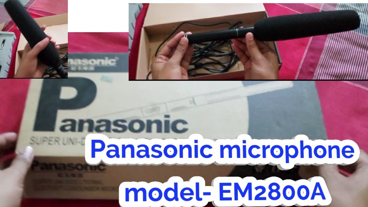 Panasonic EM 2800A Shotgun Microphone Unboxing, Review & Sound Test
