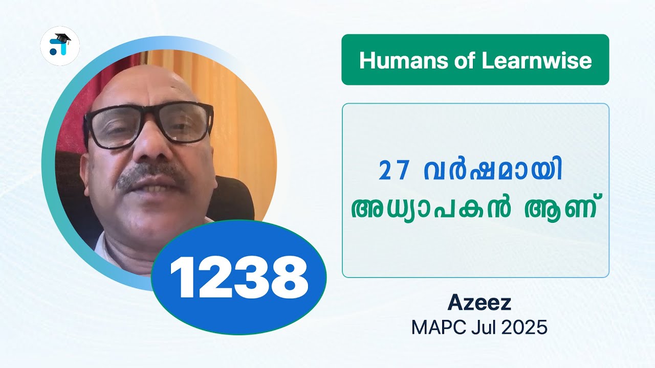1238 I Azeez I Humans of Learnwise I MAPC I Kerala's No.1 IGNOU Coaching Platform #ignou #learnwise