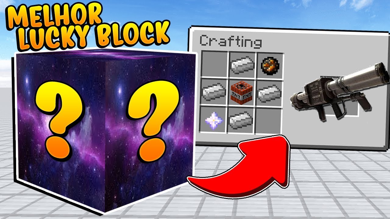 Minecraft: MELHOR LUCKY BLOCK DO MUNDO! ESSA BAZUCA DESTRÓI ATÉ ARMADURA INDESTRUTÍVEL!