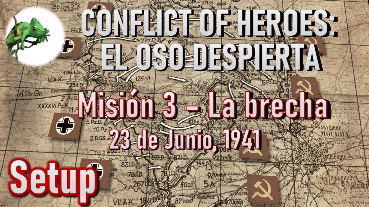 Jugando a... Conflict of Heroes: El Oso Despierta. Misión 3 - La Brecha (Setup)