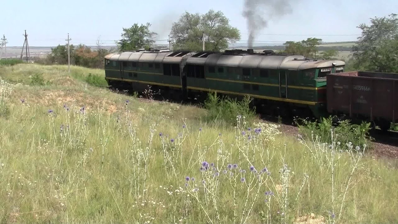 2ТЭ116-874 , 2ТЭ116-735 , Теплиця , УКРАИНА , 2012,juli,22.part 2.