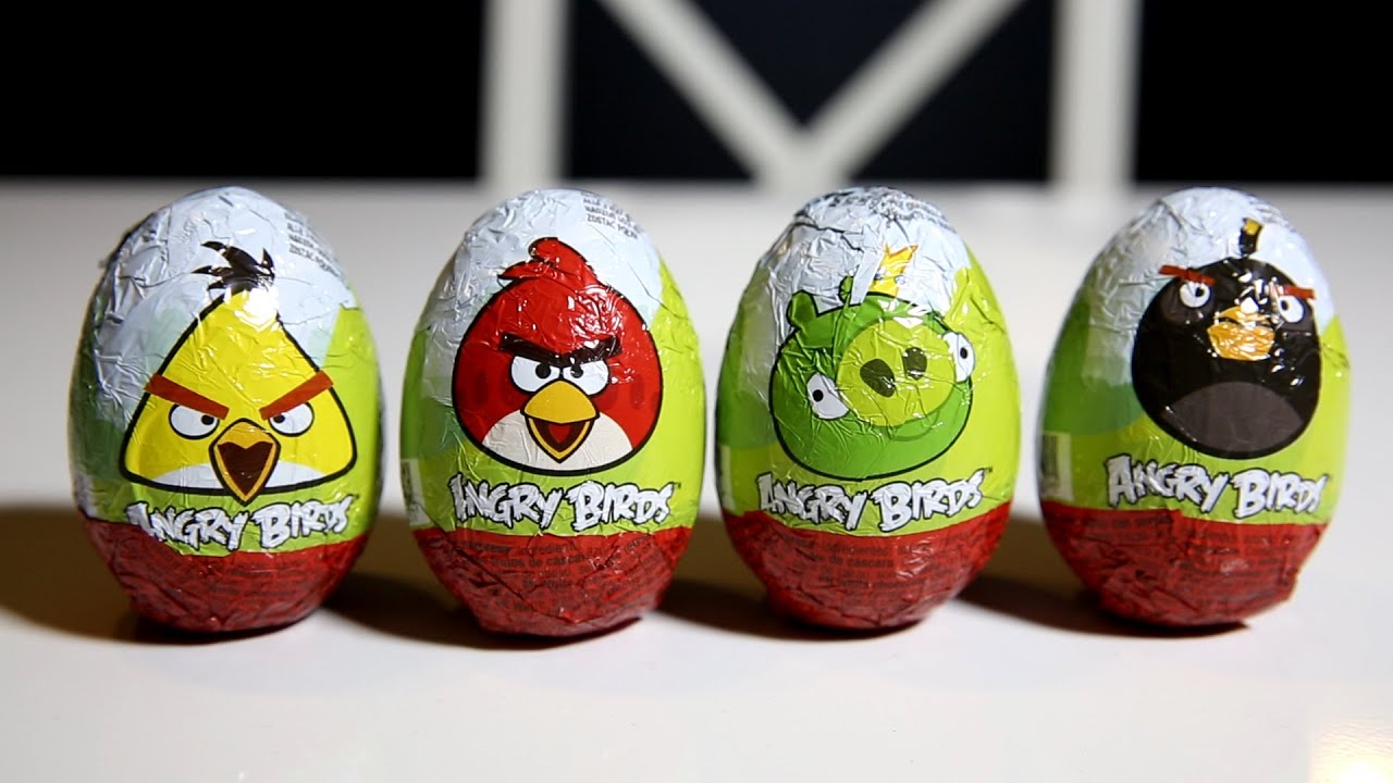4 Angry Birds Surprise Eggs​​​