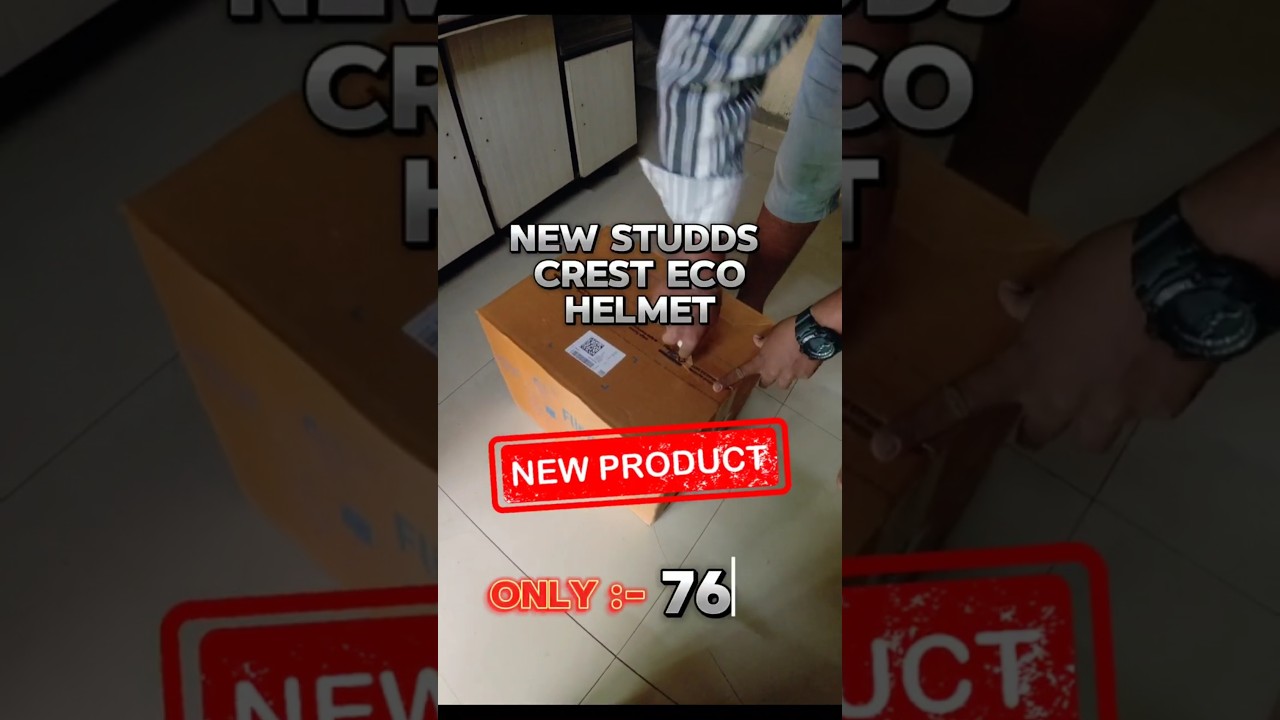 UNBOXING NEW STUDDS CREST ECO HELMET || ONLY -762 || order from flipkart #studds #helmets #safety