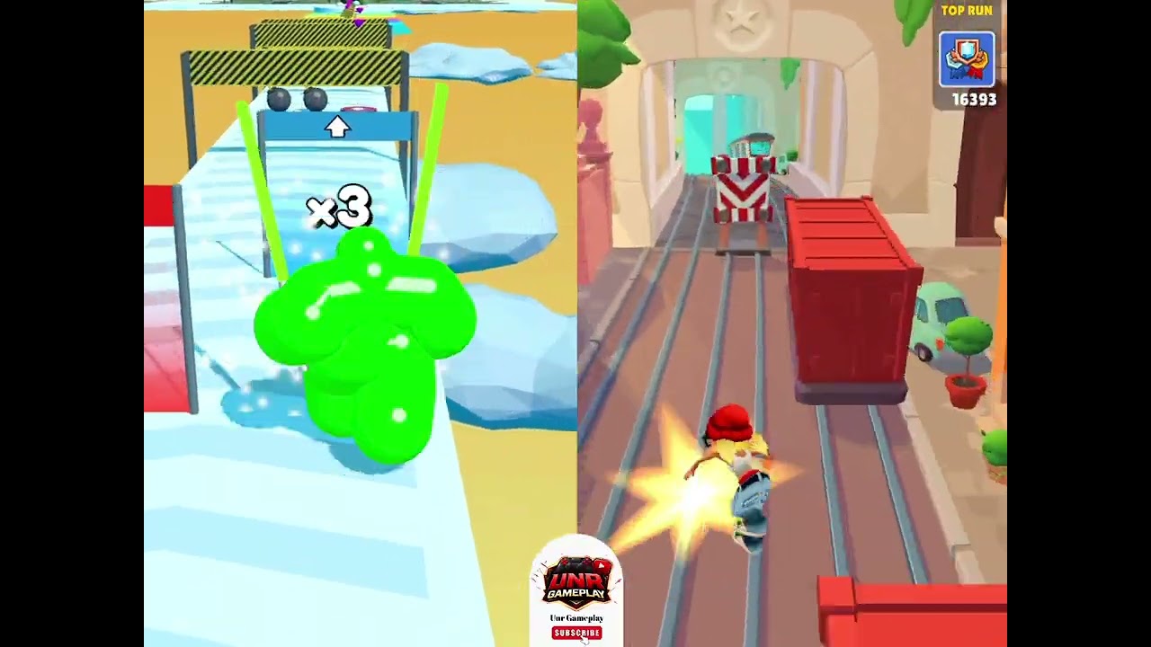 Tall Man Run Vs Subway Surf - Level Gameplay (iOS,Android)