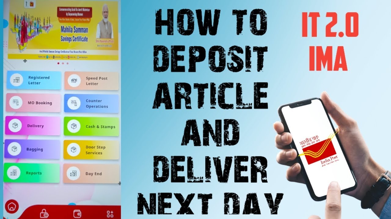 How to Deposit Article in IMA app in Branch post office #postinfo #postoffice