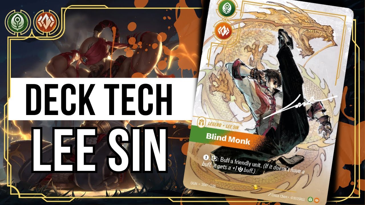 DECK COMPLETO E BARATO - DECK TECH LEE SIN - RIFTBOUND