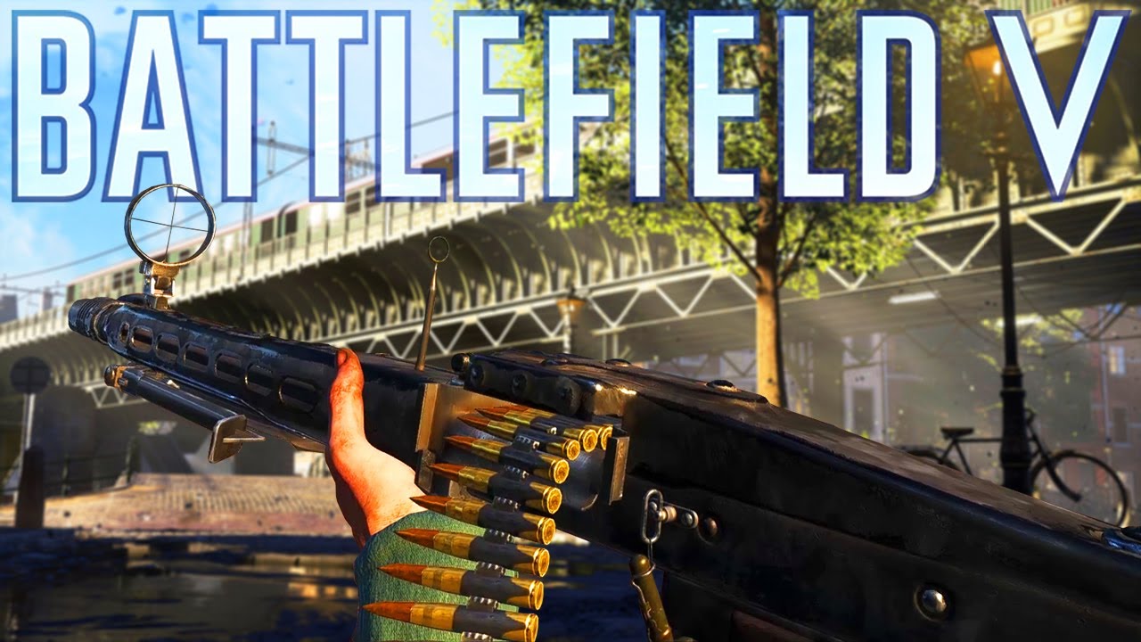 I decided to try an MMG in Battlefield 5... MG42 Support Class