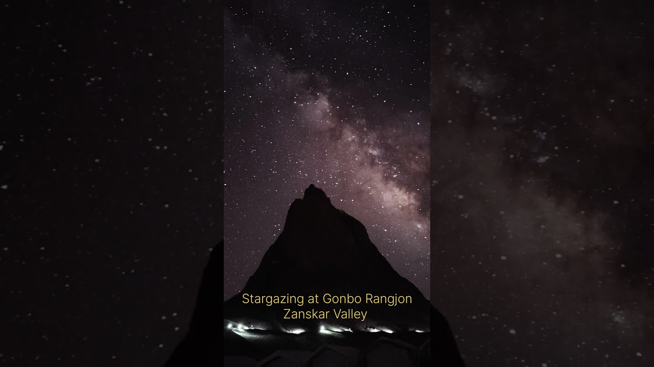 stargazing at Gonbo Rangjon Zanskar Valley #zanskar  #gonbo rangjon #Ladakh Night Sky #ladakh