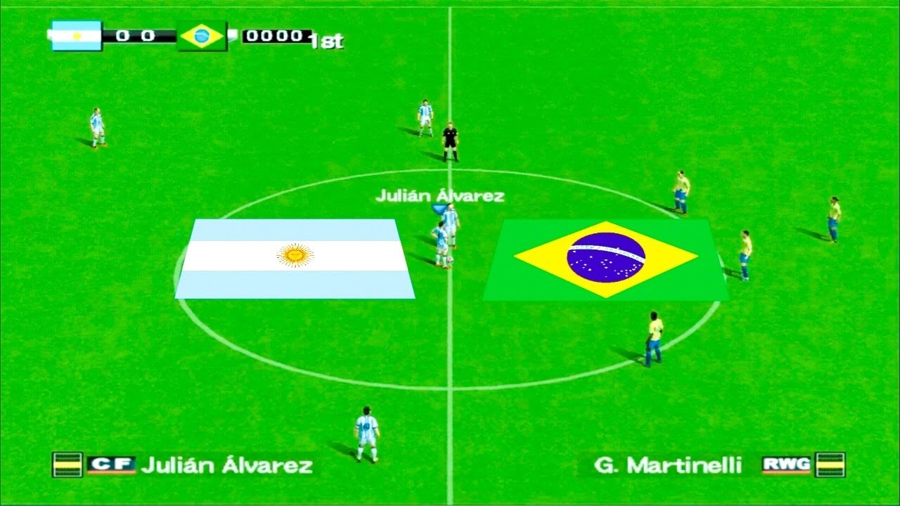 Winning Eleven 2026 - Argentina VS Brazil I PS 2