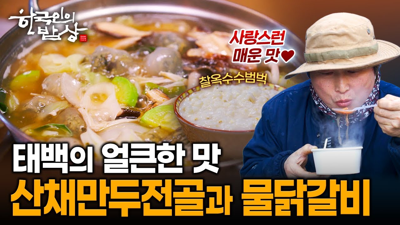 강원도 태백에서 만나는 얼큰한 밥상.. 산채만두·물닭갈비·찰옥수수범벅 | KBS 260129 방송