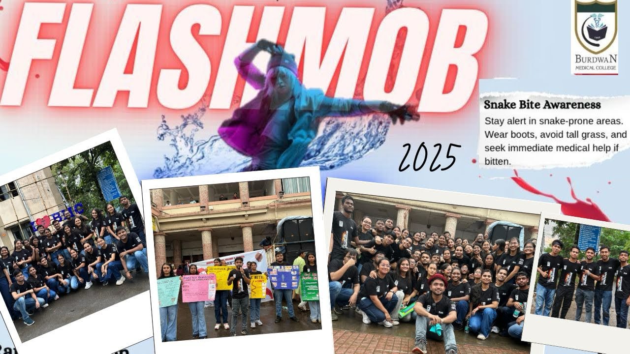 Flash mob 2025  | Burdwan Medical College |  Snake bite Awareness 