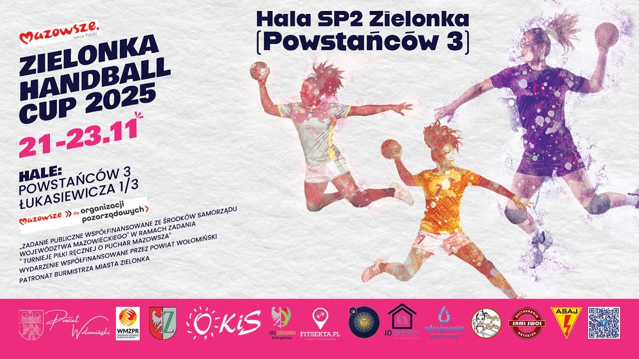 Zielonka Handball Cup 2025 - 22 listopada 2025 - Hala SP2 Zielonka (Powstańców 3)