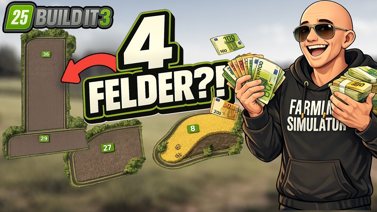 Ich kaufe 4 FELDER auf einmal?! | LS25 Build It 3 #76