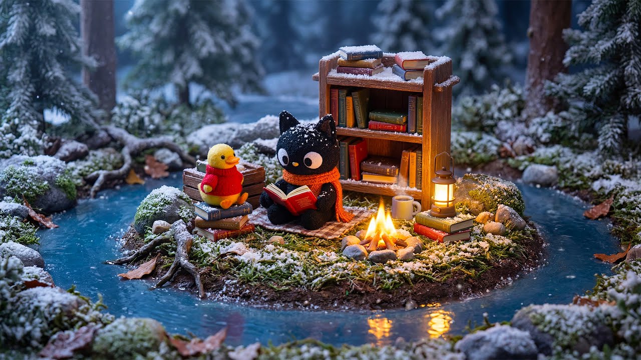 Зимний джаз Lo-fi: уютные биты для учебы, работы и отдыха ❄️☕