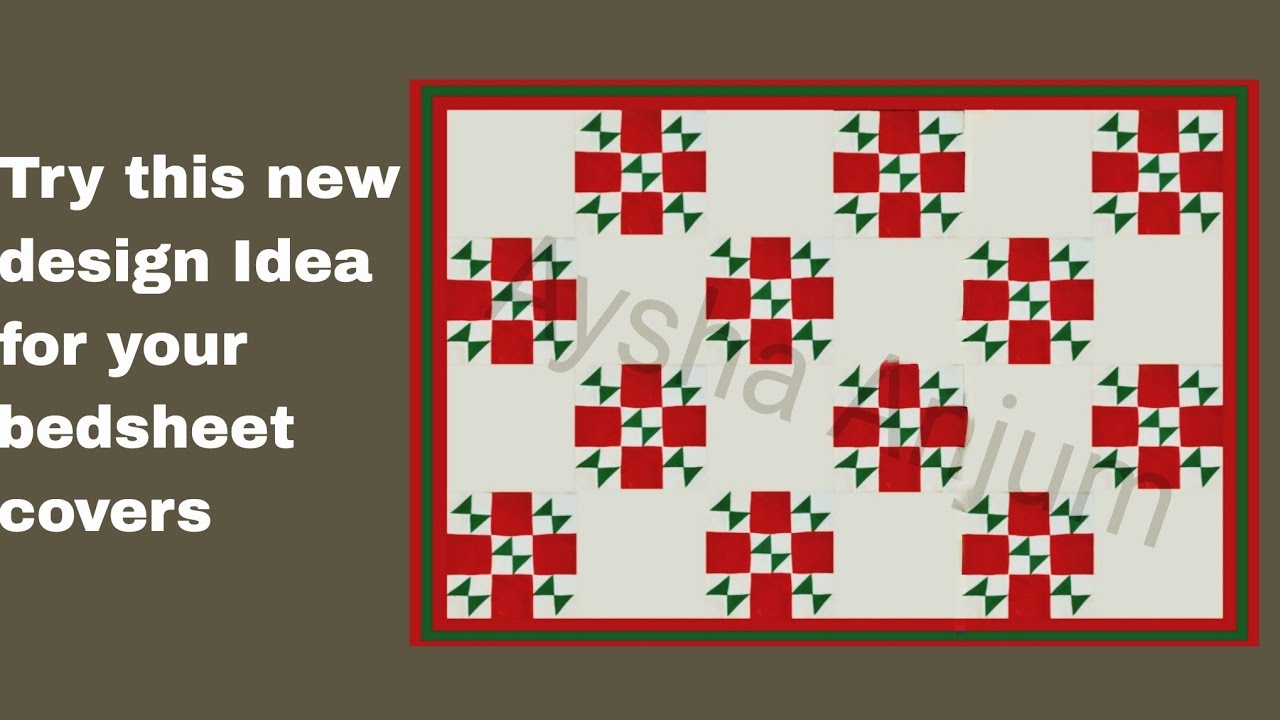 Try kare ye design apne bedsheet, cushion, pillow cover ke liye | Kaatne aur silne ka tarika |