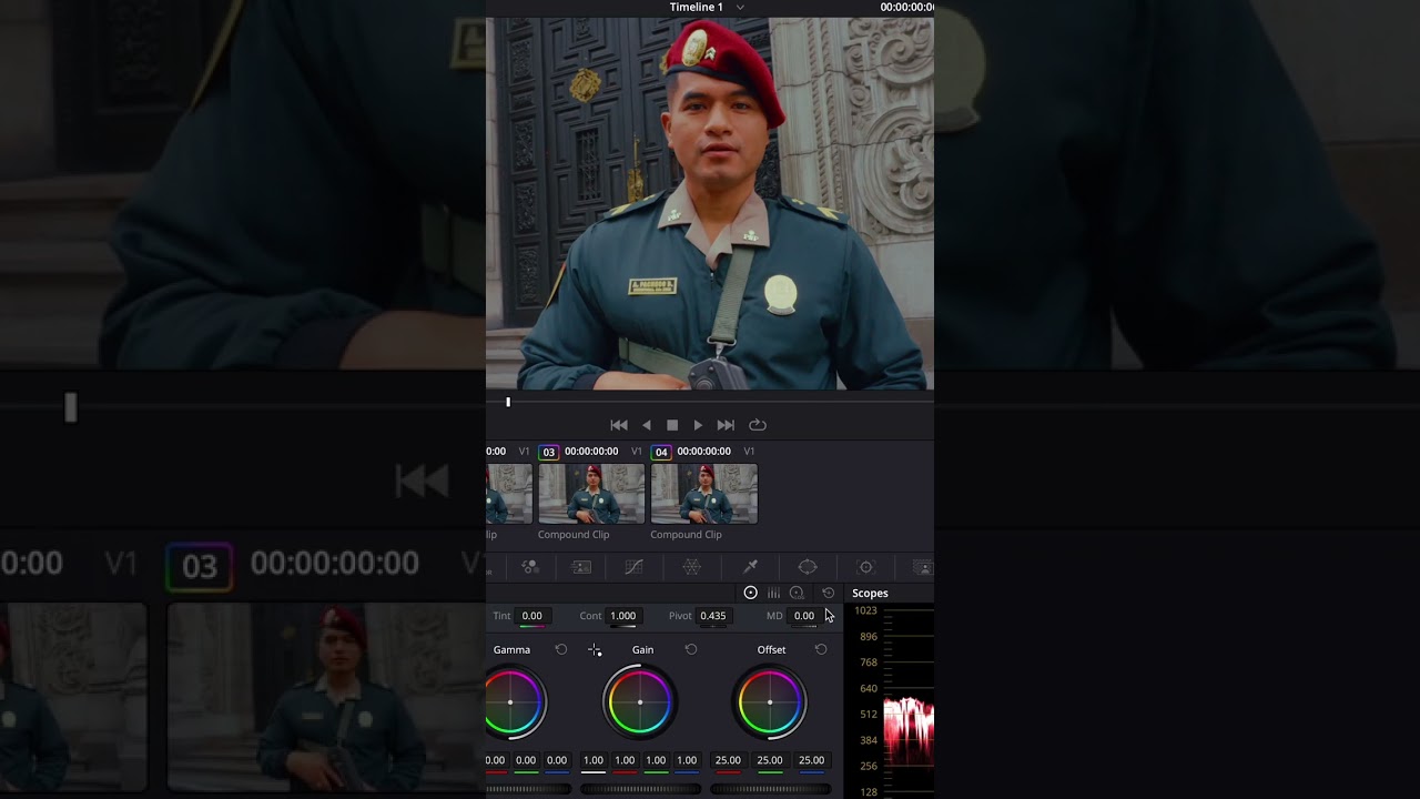 Как повысить резкость видео в DaVinci Resolve