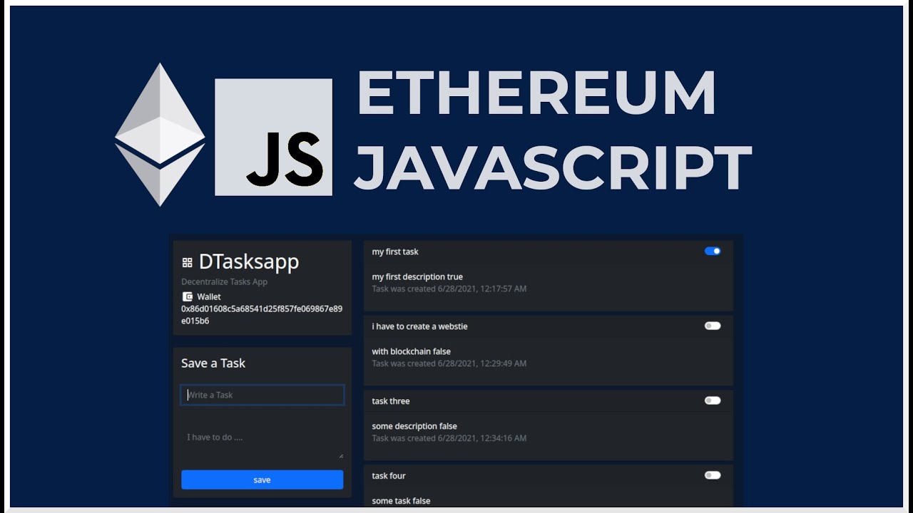 Solidity & Javascript App - Ethereum Aplicacion Decentralizada