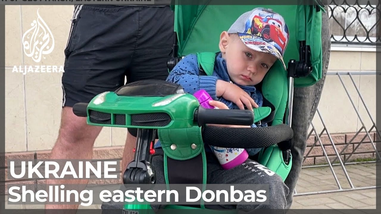 Heavy Russian shelling in Ukraine's eastern Donbas region