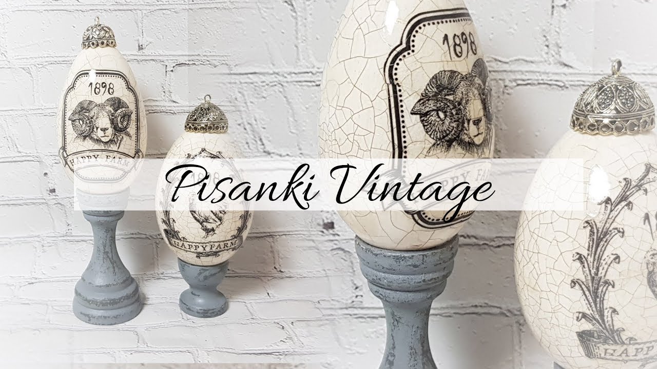 #203 Pisanki vintage decoupage #tutorial #diy #vintage #decoupageeggs