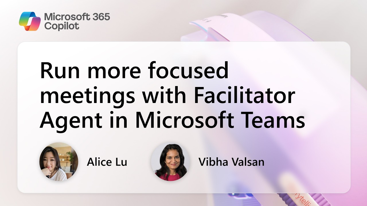 Проводите более целенаправленные совещания с помощью Facilitator Agent в Microsoft Teams.