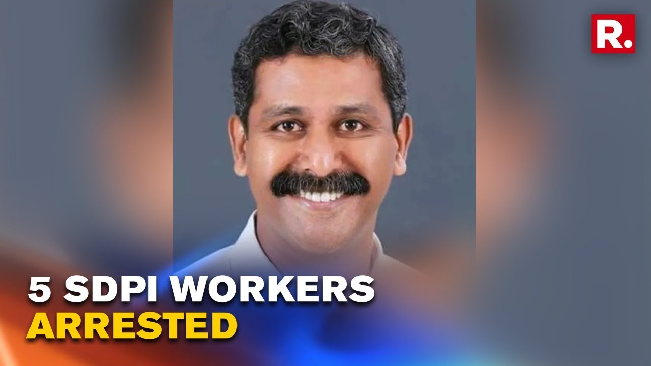 Kerala: 5 SDPI Workers Arrested In Connection To Alappuzha BJP Worker Murder Case