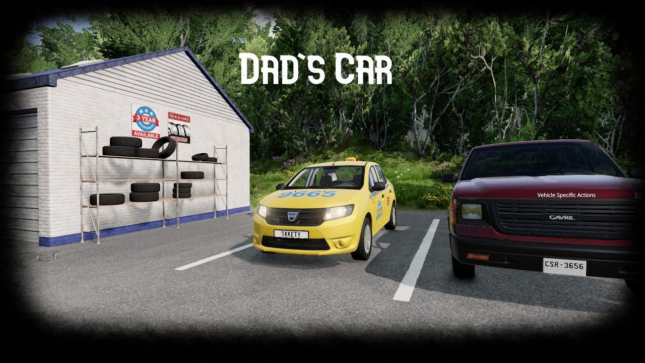 BeamNG.drive | Took my dad's taxi Dacia Logan |Logitech G29
