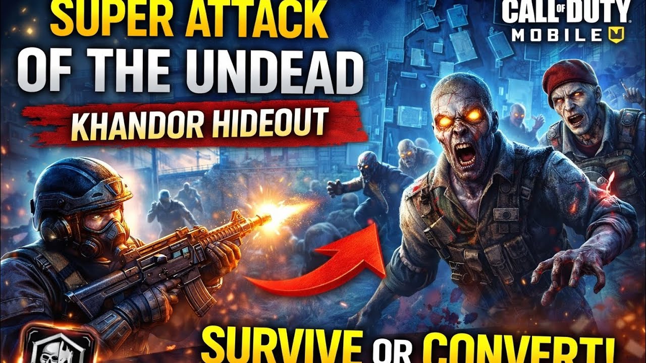 Super Attack of the Undead 🔥 Khandor Hideout Full Chaos | COD Mobile #cod #codm #callofduty 
